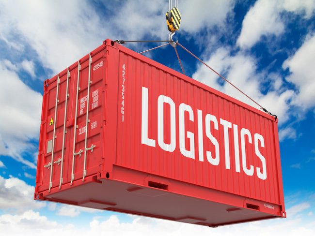 Logistics – Red Hanging Cargo Container. phí LSS là gì?