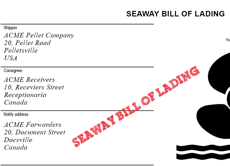 thông tin về seaway bill