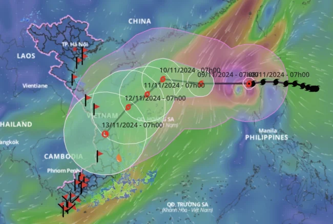 Hàng Không Việt Nam Ứng Phó Bão Yinxing